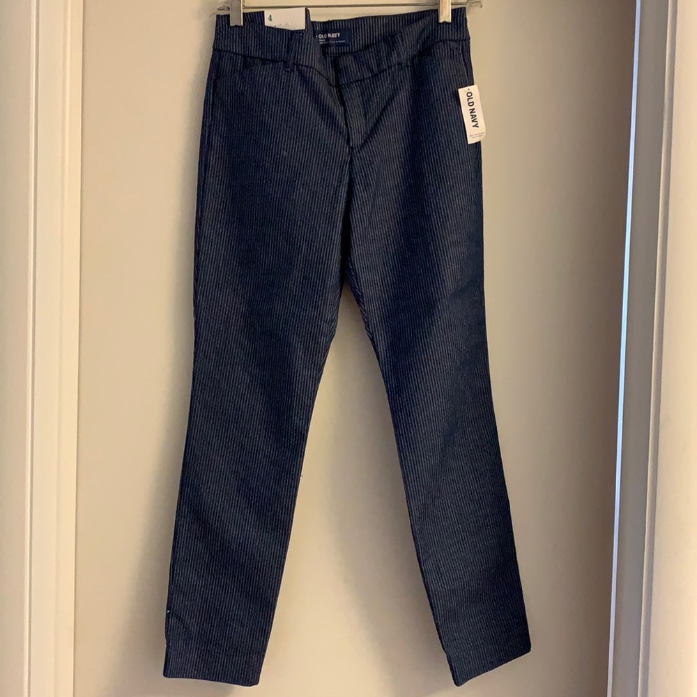 OLD NAVY MIDRISE STRIPED JEANS